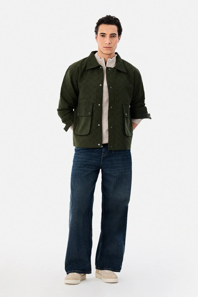 SNITCH Double Pocket Snap Button Zipper Jacket